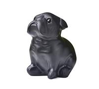 1PC Obsidian Figurine Animal Dog Hand Carved Ornaments Crystal Polished Stones Gemstones Home Decoration Gift (Color : 58x45x38mm) Gemstone Stone