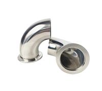 1pc OD19 38 45 51 57mm Butt Weld to KF16 KF25 KF40 KF50 Vacuum 90 Degree Elbow SUS304 Stainless Sanitary Pipe Fitting(KF16-OD19mm)