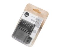 1pc of Hairdressing Tool Oil Head Styling Electric Clipper Push Limit Comb Card Sleeve Trim Split Hair Repair Positioning Comb(Black)