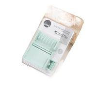 1pc of Hairdressing Tool Oil Head Styling Electric Clipper Push Limit Comb Card Sleeve Trim Split Hair Repair Positioning Comb(Green)