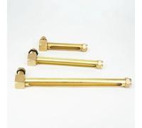 1PC Oil Liquid Level, 1/4" 3/8" 1/2" BSP M12 M14 Brass Oil Liquid Level Indicator Sight Glass Gauge Lathes(80mm,1/2")