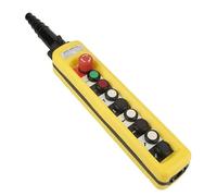 1pc One Speed Control Hoist Crane 8 Pushbuttons Pendant Control Station With Emergency Stop XAC-A8713
