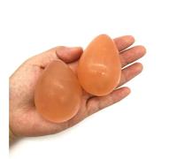 1PC Orange Selenite Egg Stone Polished Gypsum Crystal Shape Gemstone Quartz Crystals Home Decor