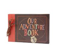 1PC Our Adventure Book Pixar Up Themed Scrapbook Wedding and Anniversary Photo Album Memory Keepsake Sweet Gift for Families and Friends,40Pages(29x19CM) Photo Album