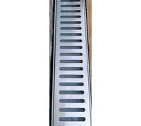 1pc Outdoor Channel Drainage Kit with Stainless Steel Grate - Durable Resin Trench Drainage System(100x30x15cm)