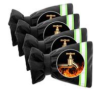 1Pc Outside Tap Covers for The Winter, Tap Covers for Outdoor Taps with 2 Reflective Strip, Outside Tap Insulation Cover Frost Protectorfor Tap PreventFreezing Bursting (Green, One Size)