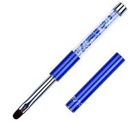 1Pc Oval UV Gel Nail Brush Rhinestone Handle Professional Nail Art Tools Size 8