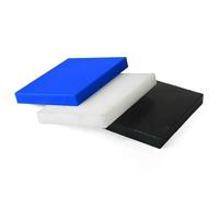 1Pc PA6 Pure Nylon Plate 100x200mm (2-30mm Thick) Blue/White/Black - High Strength CNC Machining Plastic Sheet for Gears, Bushings & DIY Projects(Black,100x200mm 6mm)