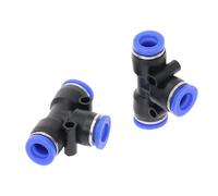 1pc PE PEG 3 Way T Shaped Tee Pneumatic 4mm to 16mm OD Hose Tube Push in Air Gas Fitting Quick Fittings Connector Adapters(PE-16mm)