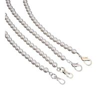 1PC Pearl Strap for Bag Handbag Shoulder Chain Handles DIY Purse Replacement Long Beaded Chain Bag Belt Straps Accessories for DIY Handbag Wallet Clutch(A18)