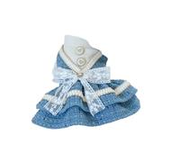 1PC Pet Clothing Autumn/Winter Thick Blues Noble Dress Princess Dress Suitable For Small And Medium Sized Dogs(XS)