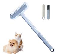 1Pc Pet Hair Remover, Reusable Multifunctional Dog Hair Remover, Adjustable Pet Removal Brush, Carpet Scraper for Carpet Clothes Couch Glass Cars(Blue)