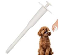1PC Pet Pill Dispenser Medicine Feeder for Dogs Cats Reusable Ergonomic Design Silicone Tip Pill Plunger Popper Safe Swallow Tablet Capsule Dispenser Pet Health Care Tool White