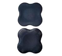 1pc Pilates Knee and Wrist Hand Protective Pad Non-Slip Yoga Mat Solid Color Soft TPE Foam Flat Support Pad Fitness Accessories(Black)