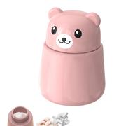 1PC Pill Crusher for Tablets Pink Bear Shape Beautiful and Practical Durable Tablet Crusher for Pills Easily Portable Safe and Harmless to Health Pill Grinder for Baby Kids Elders and Pets