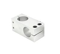 1pc Pillar Fixing Clamp Vertical Fixed Diameter Fastening Aluminum Alloy Optical Axis Cross Block Steel Pipe Bracket Connecti Voron(Different 10x20mm)