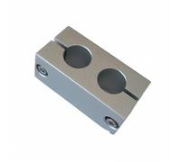 1pc Pillar Parallel Clamp with The Same Diameter Optical Axis Fixing Steel Pipe Round Frame Connector(8-8 Hole spacing 20)