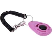 1pc Pink Clicker Easy to Use with Button Durable Dog Training Accessories Strong and Long-Lasting,Training and Behavior Aids