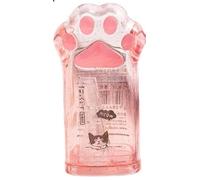 1Pc Pink Kawaii Pencil Sharpener with Cat Paws Lid Portable Cute Manual Pencil Sharpeners Aesthetic Pencil Sharpener for Kids Adults Travel School Office Stationery