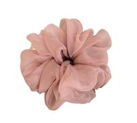 1Pc pink Large Organza Sweet Chiffon Rubber Tie Band Elastic Hair Bands Ponytail Holder Ins Hair Accessories