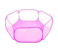 1PC Pink Portable Pet Playpen - Breathable Small Animal Cage Tent for Guinea Pigs, Rabbits, Hamsters & Hedgehogs (Foldable Travel Enclosure)