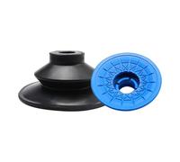 1pc PKBG110 2 Layer Heavy Duty Manipulator Pneumatic Accessories Rubber Sucker Industrial Vacuum Suction Cup Chuck(PKBG110 Blue)
