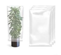 1Pc Plant Covers Freeze Protection Winter Plant Film Cover Plastic Clear Plant Shelter Bags Waterproof Frost Cloth for Outdoor Plants Greenhouse Garden Rain Frost Protection(60 * 80cm)