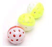 1pc Plastic Bell Ball, Pet Parrot Bird Hollow Bell Ball Round Toys for Pet Cat Dog Parrot Bird Hamster (random Color)