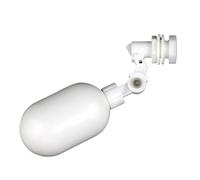 1pc Plastic Float Valve, 1/4inch Inlet White Adjustable Auto Fill Float Ball Valve for Bathroom Water Tank