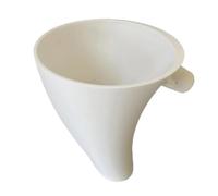 1Pc Plastic Flour Funnel for Kitchen Aid Artisan KSM150 Enables Guided Pouring Easy Design Prevents Spills and Messes(White)