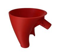 1Pc Plastic Flour Funnel for Kitchen Aid Artisan KSM150 Enables Guided Pouring Easy Design Prevents Spills and Messes(Red)