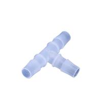 1pc Plastic Pipe Fitting 2mm - 14mm Pagoda Barb Variable Diameter 3 Way Tee Type Fish Tank PP Insert Hose Connector for Home Garden(10-12-10mm)
