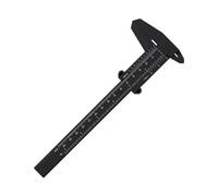 1PC Plastic Vernier Caliper Digital Display Caliper Mini Text Play Caliper Student Vernier Ruler 0 to 150mm Measuring Tool(Black)