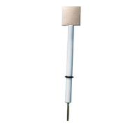 1pc Plate Electrode for Electrolytic Cell - 10mm x 10mm x 1.0mm with PTFE Electrode Rod 6mm x 80mm(20mmx20mmx2.0mm)