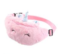 1pc Plush Cartoon Unicorn Waist Bag for Boy Girl Cross Body Chest Bag with Zipper Skin-Friendly Material Fun Design for Travel and Play