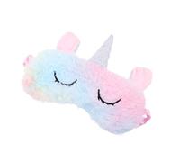 1Pc Plush Unicorn Sleeping Mask Cute Eye Shade for Travel Home Soft Plush Eye Mask for Light Blocking Comfortable Design for Naps Sleep