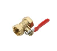 1pc Pneumatic 1/4'' 3/8'' 1/2'' BSP Female Thread Mini Ball Valve Brass Connector Joint Copper Fitting Coupler Adapter(1/4")