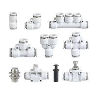 1pc Pneumatic Air Connector Fittings Set for Compressor Hose Quick Release Connectors Kit Repair YLTX Shaped 4mm 8mm 12mm(PY,6MM)