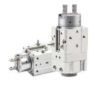 1PC Pneumatic Cylinder MRHS Series Pneumatic Swing Air Claw Clamping Rotating Finger Cylinder MRHQ10D/16D/20D/25D-90S/180S-N(MRHS16D-180S)