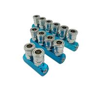 1pc Pneumatic Fitting 2 3 4 5 6Way Air Hose Pass Quick Coupler Socket for Air Compressor(6 Way)