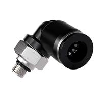 1pc Pneumatic Fittings Mini Quick Connector PL Elbow Male Thread M3/M5/M6 Connect Hose OD 3 4 5 6mm Push in Air Water Pipe(PL4-M6,2pcs)