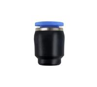 1Pc Pneumatic Quick Connect Fitting Push in Hose Connector for Gases and Vacuum Systems - 4-16mm OD(14mm Ppf)