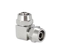 1PC Pneumatic Quick Screwing Brass Hose Fitting T-Type L-Type Cross-Type Tube OD 4mm 6mm 8mm 10mm 12mm 14mm 16mm Pneumatic Fittings(Two Way,8mm)