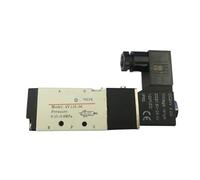 1PC Pneumatic Solenoid Air Valve 5 Port 2 Position 2/5 Way 1/8" BSP 4V110-06 with Wire DC 12V 24V AC110V 220V(AC110V)