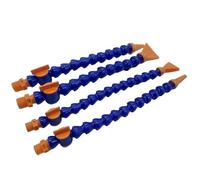 1pc Pneumatic Tube 1/4" 3/8" 1/2" BPS Male Thread Plastic Flexible Water Oil Coolant Pipe Hose for Lathe CNC Machine(Flat-600MM,3/8")