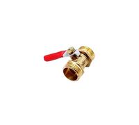 1pc Pneumatic Valve 1/8" 1/4'' 3/8'' 1/2'' BSP Male Thread Mini Ball Valve Brass Connector Joint Copper Coupler Adapter Water, Air,(1/4")