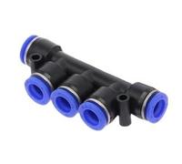 1Pc Pneumatic Y-Fitting PU Tube Push in Connector 4mm-16mm Air Hose Triple Quick Coupling(PK,6mm)