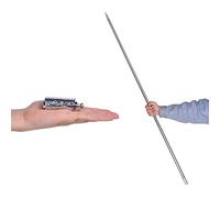 1pc Pocket Staff (Available Colors) Bo Staff Appearing Cane Metal Magic Tricks Close-Up Magic Show Trick Props Appearing/Vanishing Magic Show Trick Props (silver, 150cm)