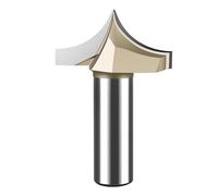 1pc Point Cutting Round Over Bit Woodworking Tools Carving Tool Tungsten Carbide CNC Router For Wood 1/2 Shank(J00114)