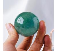 1PC Polished Green Fluorite Quartz Sphere Gemstone Crystal Ball Home Decoration Gifts Ornaments (Size : 3-4cm)